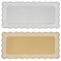 Tortacsipke 40x20 cm, arany/ezüst, 3db/cs (11256229)