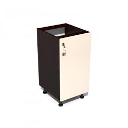 Spectral Mobila Corp inferior cu 1 usa Zebra, Alb/MDF Vanilie, fara blat, 40 x 82 x 50 cm