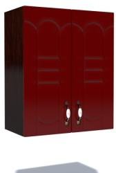 Spectral Mobila Corp superior 60 cu 2 usi cu scurgator de vase Zebra MDF tulip rosu