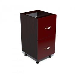 1 Corp inferior 40 cu 2 sertare metalice pentru greutate Zebra MDF rosu simplu
