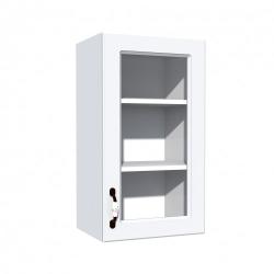 Spectral Mobila Corp superior 40 vitrina cu 1 usa Zebra MDF alb drept