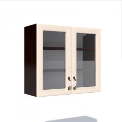 Spectral Mobila Corp superior vitrina 80 cu 2 usi Zebra MDF vanilie simplu