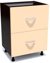 Spectral Mobila Corp inferior 60 cu 2 sertare metalice greutate Zebra cappuccino
