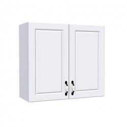 Spectral Mobila Corp superior 80 cu 2 usi Zebra MDF alb Lucios drept