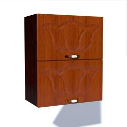 Spectral Mobila Corp superior 60 cu 2 usi orizontale Zebra MDF frunza cedru