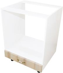 Spectral Mobila Corp pentru cuptor incorporabil cu sertar Zebra, alb/MDF Sonoma, fara blat, 60 x 82 x 57 cm
