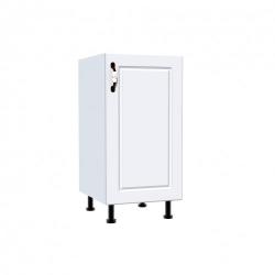 Spectral Mobila Corp inferior cu 1 usa Zebra, Alb/MDF Alb Mat, fara blat, 40 x 82 x 50 cm