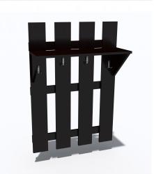 Spectral Mobila Cuier 4 fasii wenge, 70 x 25 x 100 cm