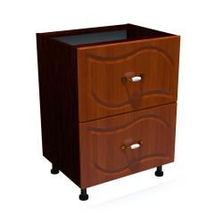 1 Corp inferior 60 cu 2 sertare metalice pentru greutate Zebra MDF frunza cedru