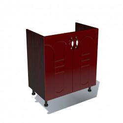 Spectral Mobila Corp inferior 60 cu 2 usi masca chiuveta Zebra MDF tulip rosu