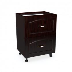 1 Corp inferior 60 cu 2 sertare metalice pentru greutate Zebra MDF mustata wenge