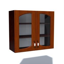 Spectral Mobila Corp superior vitrina 80 cu 2 usi Zebra MDF frunza cedru