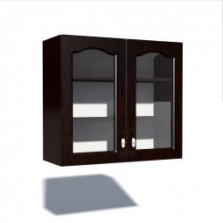 Spectral Mobila Corp superior vitrina 80 cu 2 usi Zebra MDF mustata wenge