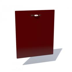 1 Front pentru masina de spalat vase 60cm MDF rosu simplu
