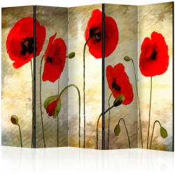 Artgeist Paraván - Golden Field of Poppies II [Room Dividers]