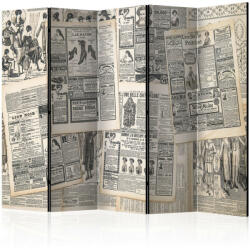 Artgeist Paraván - Vintage Newspapers II [Room Dividers]