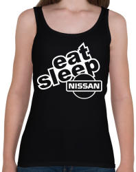 printfashion Eat Sleep Nissan - Női atléta - Fekete (2244277)
