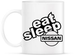 printfashion Eat Sleep Nissan - Bögre - Fehér (2244901)