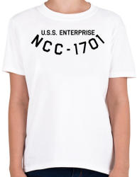 printfashion USS Enterprisee NCC - Gyerek póló - Fehér (2235651)