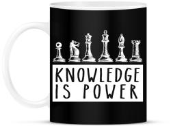 printfashion Knowledge is power - Bögre - Fekete (2231723)