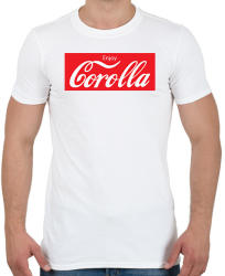 printfashion Coca Corolla - Férfi póló - Fehér (2242610)