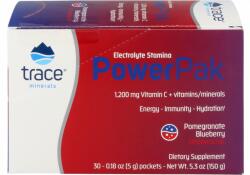 Trace Minerals Research Power Pak - Elektrolit Stamina és C-vitamin - Áfonya-Gránátalma