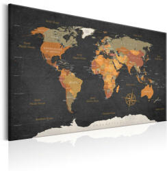 Artgeist Kép - World Map: Secrets of the Earth - terkep-center - 25 990 Ft