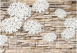 Artgeist Fotótapéta - Flowers on the Stone - terkep-center - 21 150 Ft