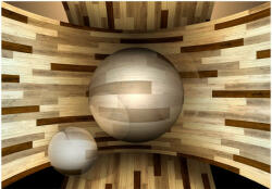 Artgeist Fotótapéta - Wooden orbit - terkep-center - 16 650 Ft