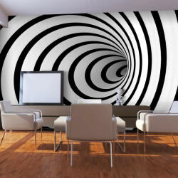 Artgeist Fotótapéta - Fekete-fehér 3D alagút - terkep-center - 39 990 Ft