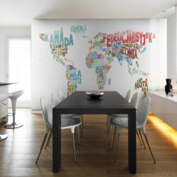 Artgeist Fotótapéta térkép - map - world (in polish) Világtérkép 250x193