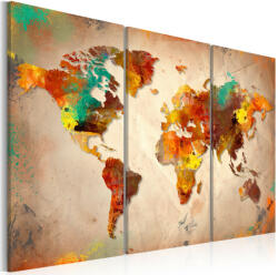 Artgeist Kép - Painted World - triptych - terkep-center - 32 400 Ft