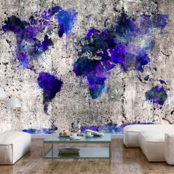 Artgeist Fotótapéta - World Map: Ink Blots - terkep-center - 27 891 Ft