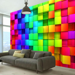 Artgeist Fotótapéta - Colourful Cubes - terkep-center - 39 800 Ft
