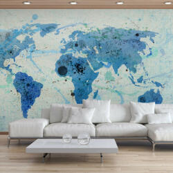 Artgeist Fotótapéta térkép - Cruising and sailing - The World map Világtérkép 350x270