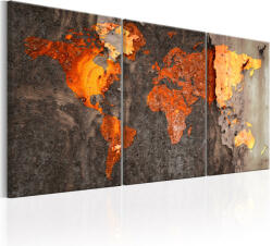 Artgeist Kép - World Map: Rusty World - terkep-center - 32 400 Ft