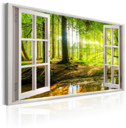 Artgeist Kép - Window: View on Forest - terkep-center - 33 120 Ft