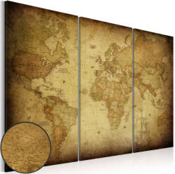 Artgeist Kép - Old map: triptych