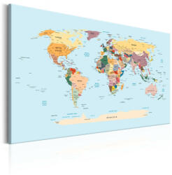 Artgeist Kép - World Map: Travel with Me - terkep-center - 32 400 Ft