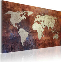 Artgeist Kép - Rusty map of the World