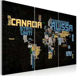 Artgeist Kép - The World is not enough - Triptych - terkep-center - 25 990 Ft