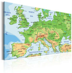Artgeist Kép - Map of Europe - terkep-center - 32 000 Ft