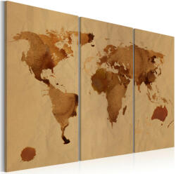 Artgeist Kép - The World festett kávé - triptych - terkep-center - 27 324 Ft