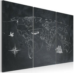 Artgeist Kép - Utazás a világ körül - triptych - terkep-center - 26 730 Ft