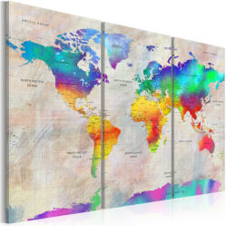 Artgeist Kép - World Map: Rainbow Gradient - terkep-center - 26 730 Ft