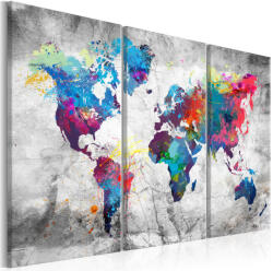 Artgeist Kép - Maps: Grey Style - terkep-center - 32 400 Ft