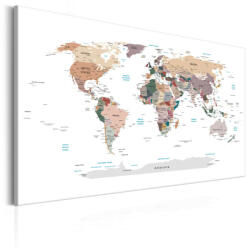 Artgeist Kép - World Map: Where Today? - terkep-center - 32 000 Ft