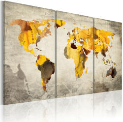 Artgeist Kép - Sunny kontinensen - triptych - terkep-center - 32 400 Ft