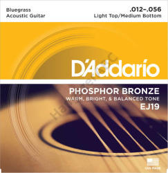 D'ADDARIO EJ19 akusztikus gitár húrkészlet 12-56 phosphor-bronze, bluegrass