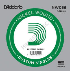 D'ADDARIO NW056 különálló elektromos gitárhúr, nikkel, . 056